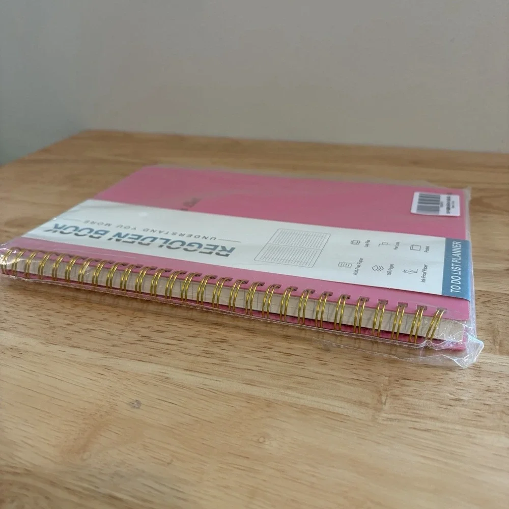 New To Do List Planner Spiral Notebook Pink 180 Pages School Work